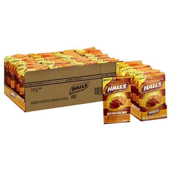 Halls Halls Honey Cough Drops 30 Count, PK48 00161